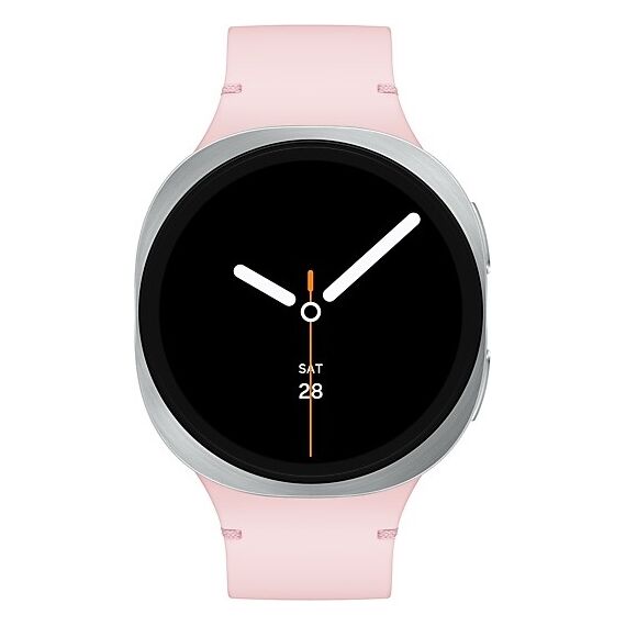 Galaxy Watch8 | 44 мм | Silver | Sport/Pink | S/M, Размер: 44 мм, Цвет: Silver, Тип ремешка: Sport, Цвет ремешка: Pink, Размер ремешка: S/M, Подключение часов: Bluetooth / Wi-Fi, изображение 2